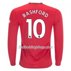 Manchester United Marcus Rashford 10 Hjemmebanetrøje 2019-20 L/S